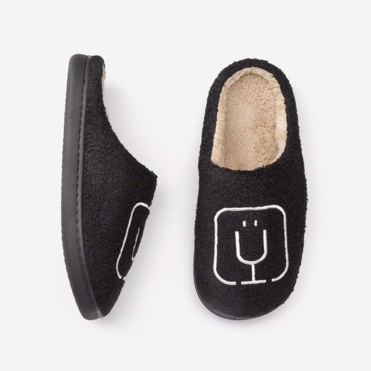 brumate-fuzzy-slippers-black-h4 apparel-slippers-above.png